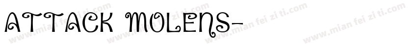 ATTACK MOLENS字体转换